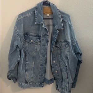 Over sized corduroy jean jacket